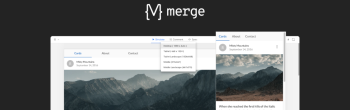 MergeResponsive Prototypes